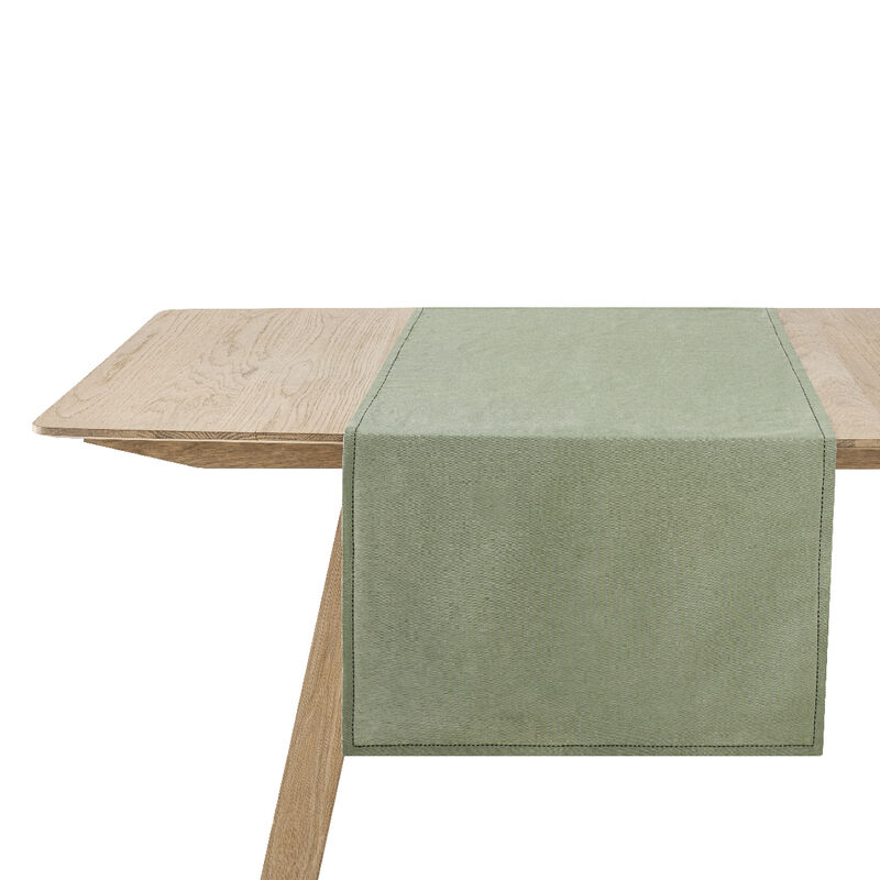 Tischläufer Nuances Réséda 50x150 50% Baumwolle - 50% Leinen, , hi-res image number 0